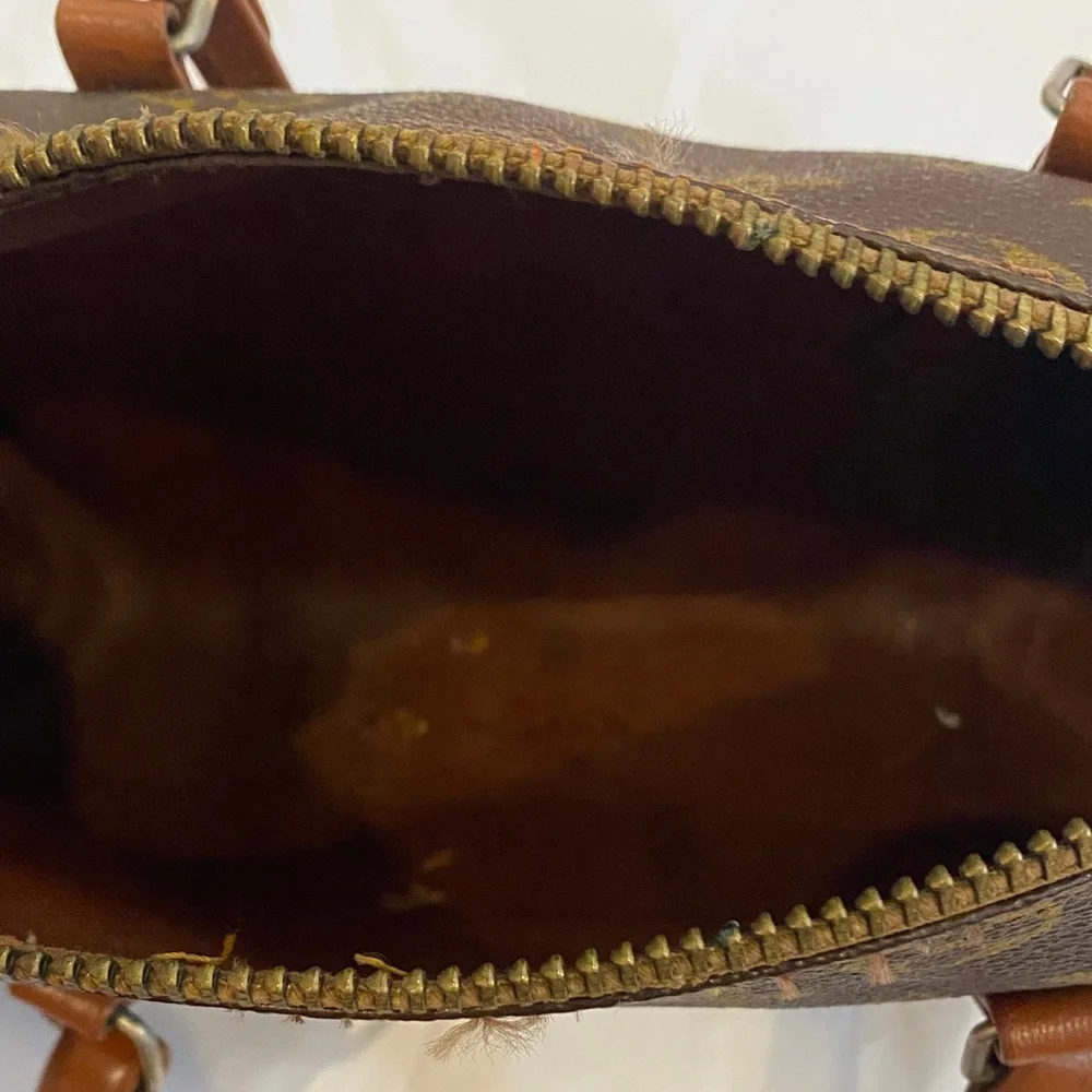 Louis Vuitton Brown and Gold Monogram Satchel - Picture 7 of 7